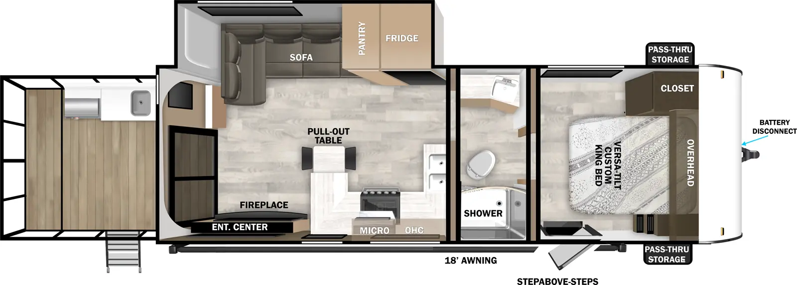 X Lite 22VERANDA Floorplan